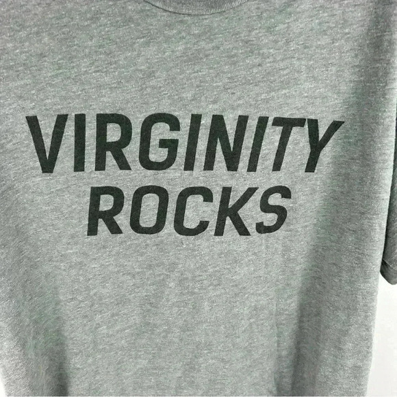 Danny Duncan Virginity Rocks T-Shirt Gray Unisex Medium Graphic Print - Picture 2 of 6